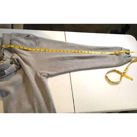 FILA- WOMENS GREY ELASTIC WAIST TAPPER LEG SWEATPANTS SIZE  SMALL - Picture 6 of 6